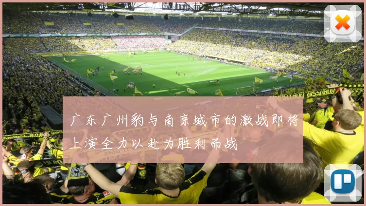 广东广州豹与南京城市的激战即将上演全力以赴为胜利而战